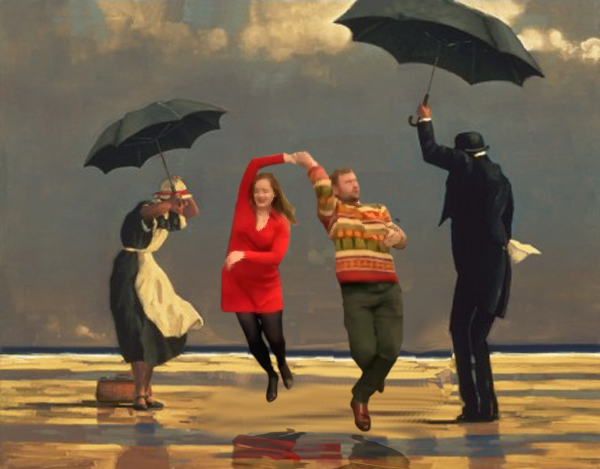 Jack Vettriano's "The Fuckwits"