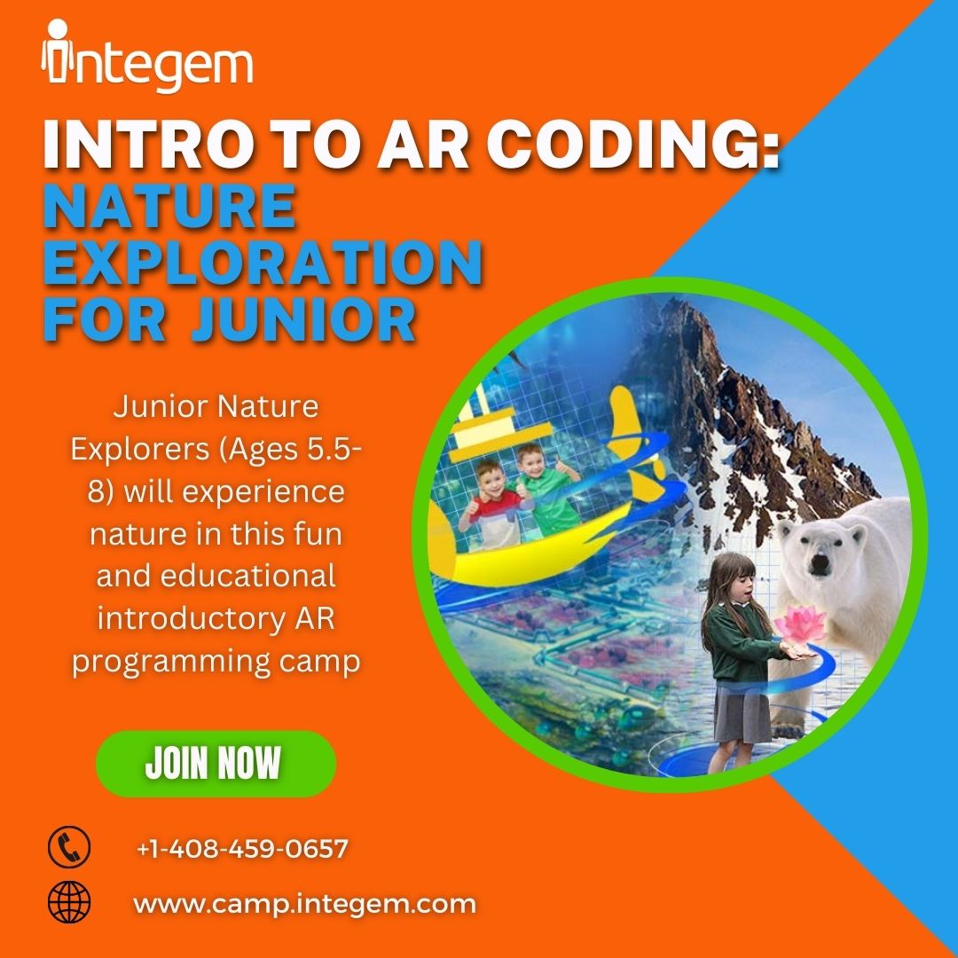Integem_Inc's tweet image. "🌿🔍 Calling all Junior Nature Explorers! 🌱✨ Immerse yourself in the wonders of nature through our exciting AR programming camp! 🌍🧑💻
__
camp.integem.com
__
.
.
.
.
#ARcoding #STEMeducation #gamedesign #codingforkids #juniorlearners