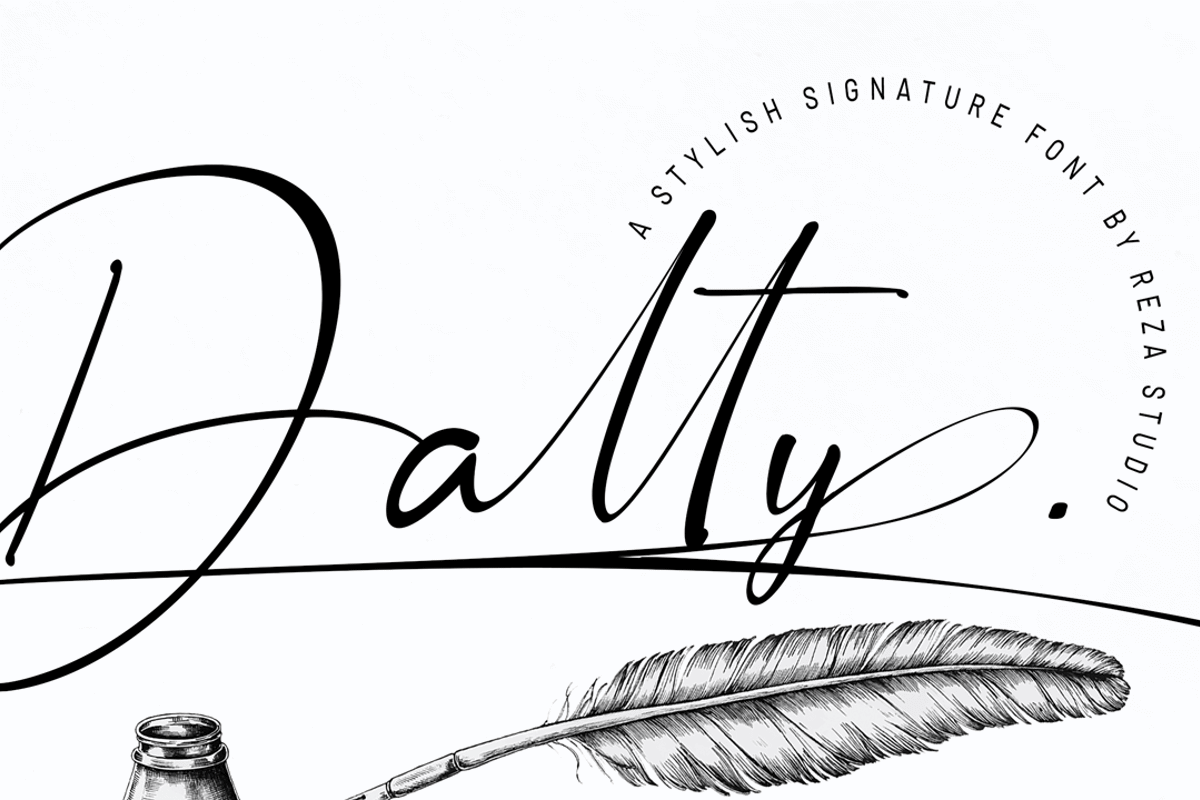 Dalty . by Rezastudio #font #typography #graphicdesign fontspace.com/dalty-3-font-f…