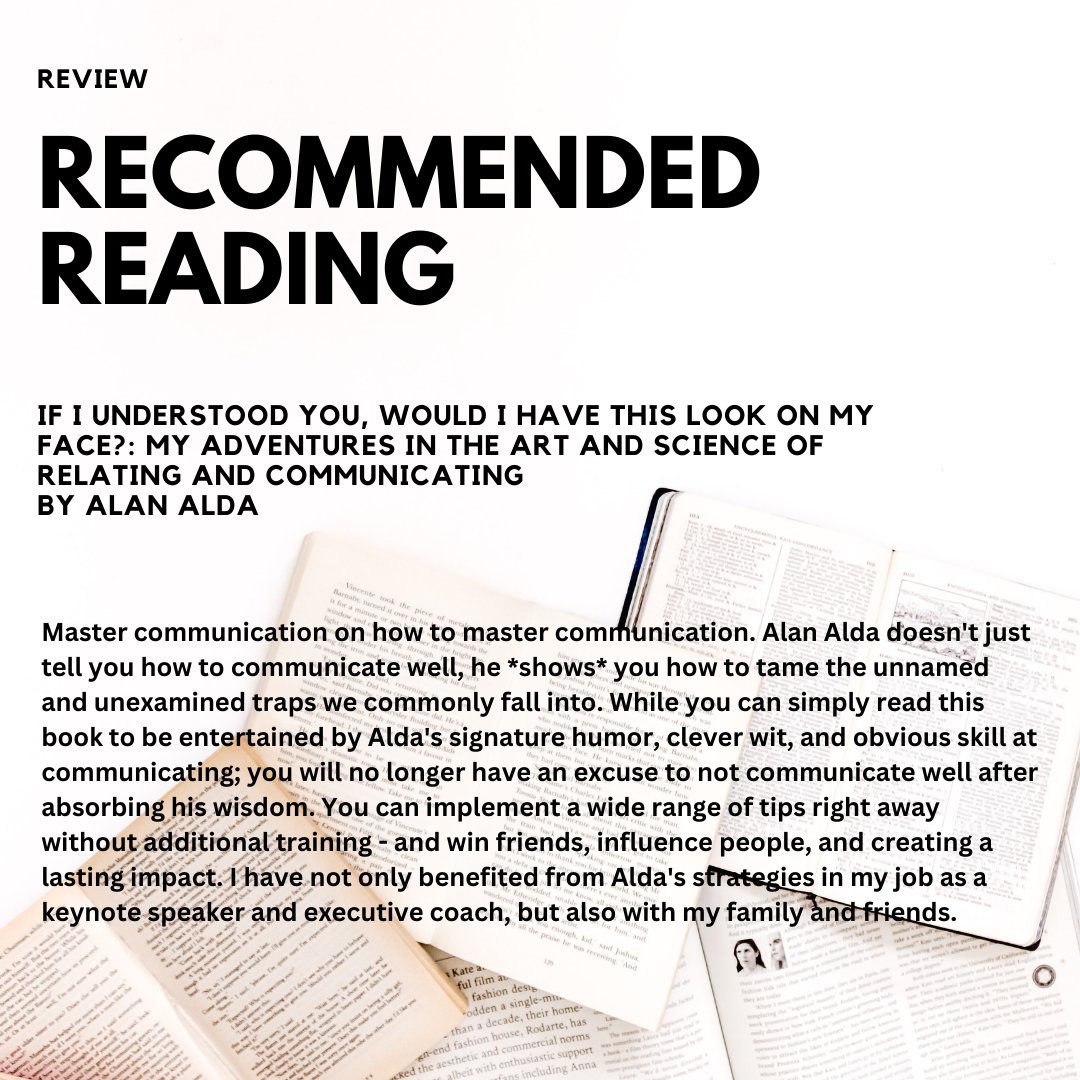 sabinanawaz's tweet image. Here is my take on "If I Understood You, Would I have this Look on My Face? My Adventures in the Art and Science of Relating and Communicating" by @alanalda 

#communication #communicationskills #wisdom