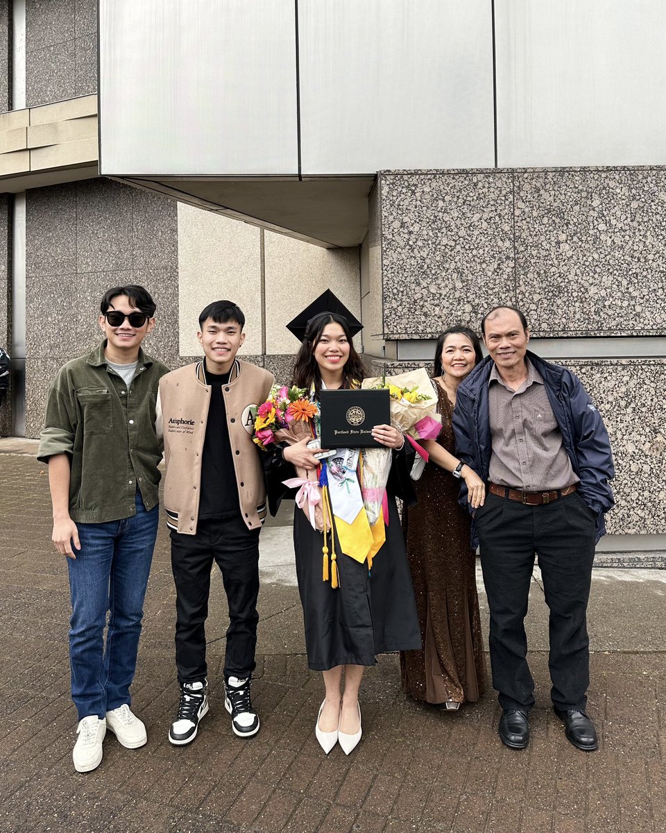 Congrats to my sister Nhi Truong on receiving her BAs in Child, Youth and Family Studies from <a href="/Portland_State/">Portland State University</a> today. 

We all are very proud of her and grateful that we could be there to celebrate her and this important milestone.