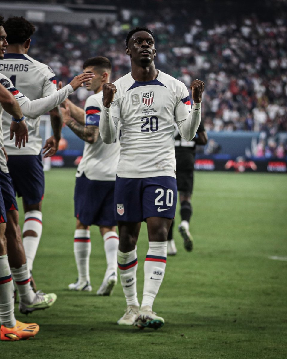 21-year-old Folarin Balogun. The USMNT's new No. 9 has arrived 🙌