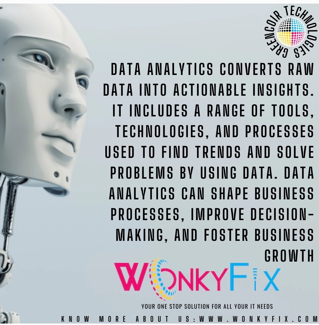 TECH FACTS BY WONKYFIX 

WONKYFIX POWERED BY GREENCOIR-TECHNOLOGIES PVT.LTD 
ONE STOP SOLUTION FOR ALL YOUR IT NEEDS 
WONKYFIX.COM 

 #technologyupdates  #spreadtheknowledge #addvalue #itsolutionsprovider #techhacks #weeklyupdates #dataanalytics