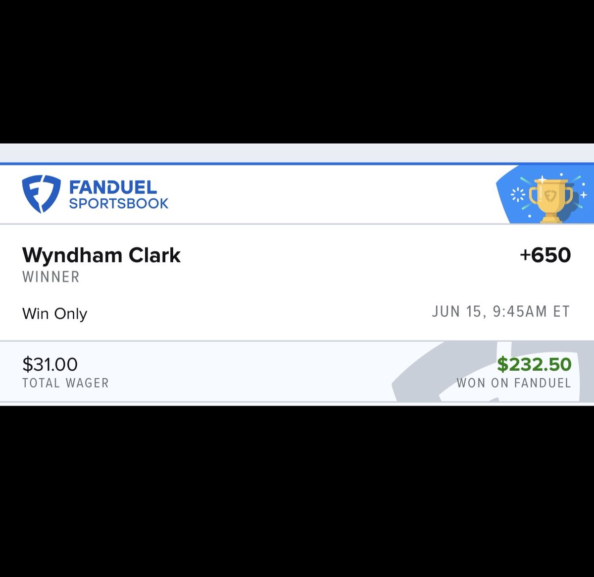 tsportsdebate's tweet photo. CANT TELL ME IM NOT THE F***ING BEST IN THE BUSINESS!!!! ANOTHER GOLF MAJORS WIN BABY!!!! ✅🎉 MR. WYNDHAM CLARK!!! ⛳️ 🏌🏿‍♂️ 

See you guys at the British Open… 👇🏿 come support the channel and get all bets early. We can bet on damn near ALL SPORTS OVA HERE! #ComeToDeathRow

https://t.co/9Q4zjqK1Cm