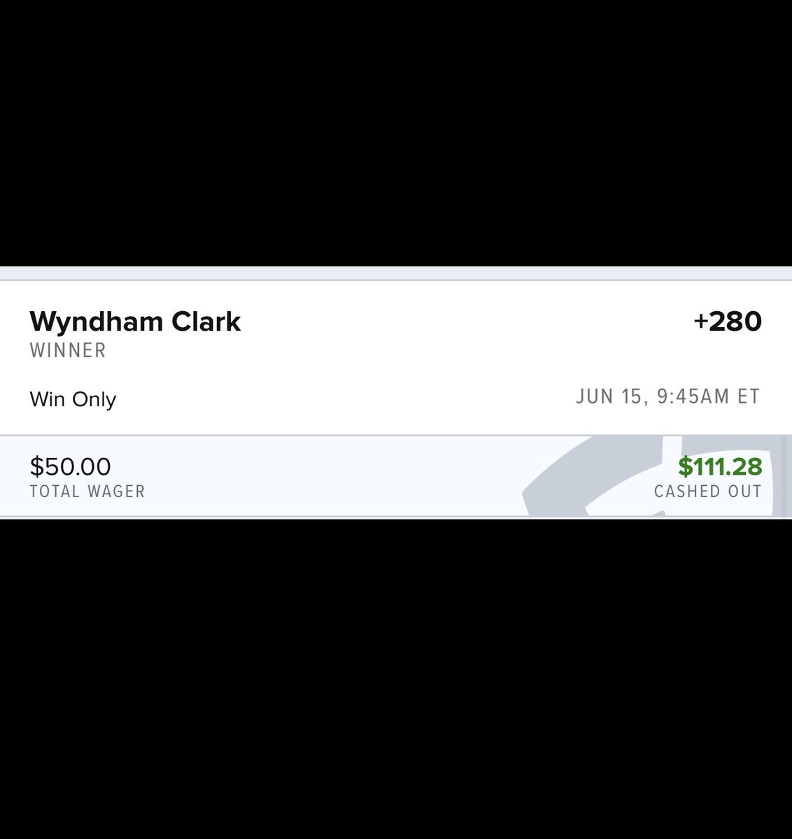 tsportsdebate's tweet photo. CANT TELL ME IM NOT THE F***ING BEST IN THE BUSINESS!!!! ANOTHER GOLF MAJORS WIN BABY!!!! ✅🎉 MR. WYNDHAM CLARK!!! ⛳️ 🏌🏿‍♂️ 

See you guys at the British Open… 👇🏿 come support the channel and get all bets early. We can bet on damn near ALL SPORTS OVA HERE! #ComeToDeathRow

https://t.co/9Q4zjqK1Cm