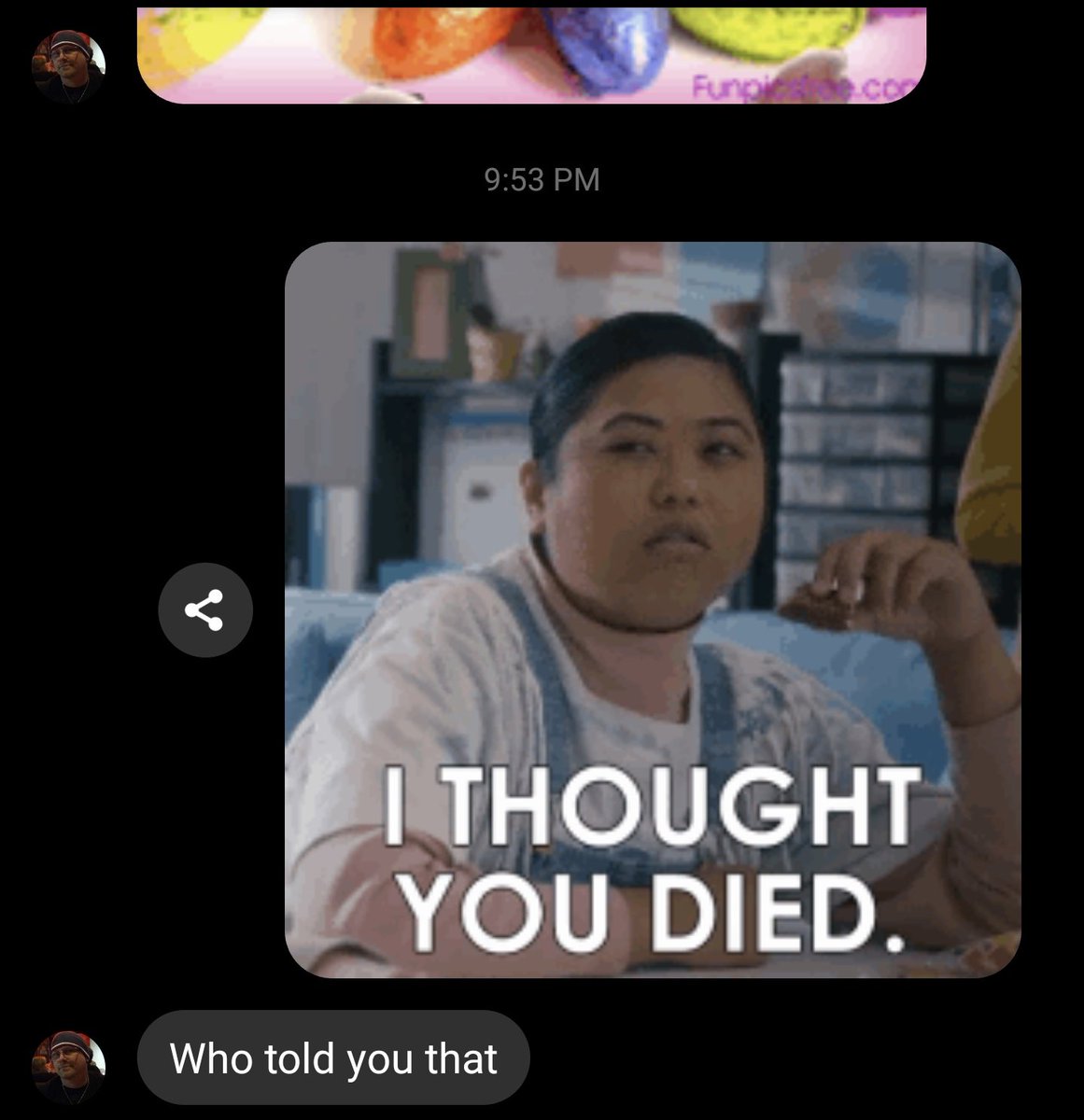 When he faked his death 🫶😘