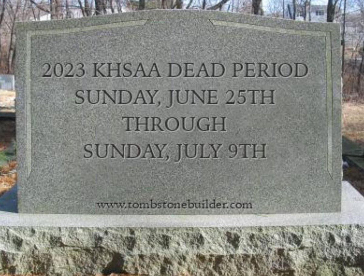 🚨 🚨 🚨 🚨 🚨 🚨 🚨 🚨 

<a href="/KHSAA/">KHSAA Main</a>  dead period starts soon!!
