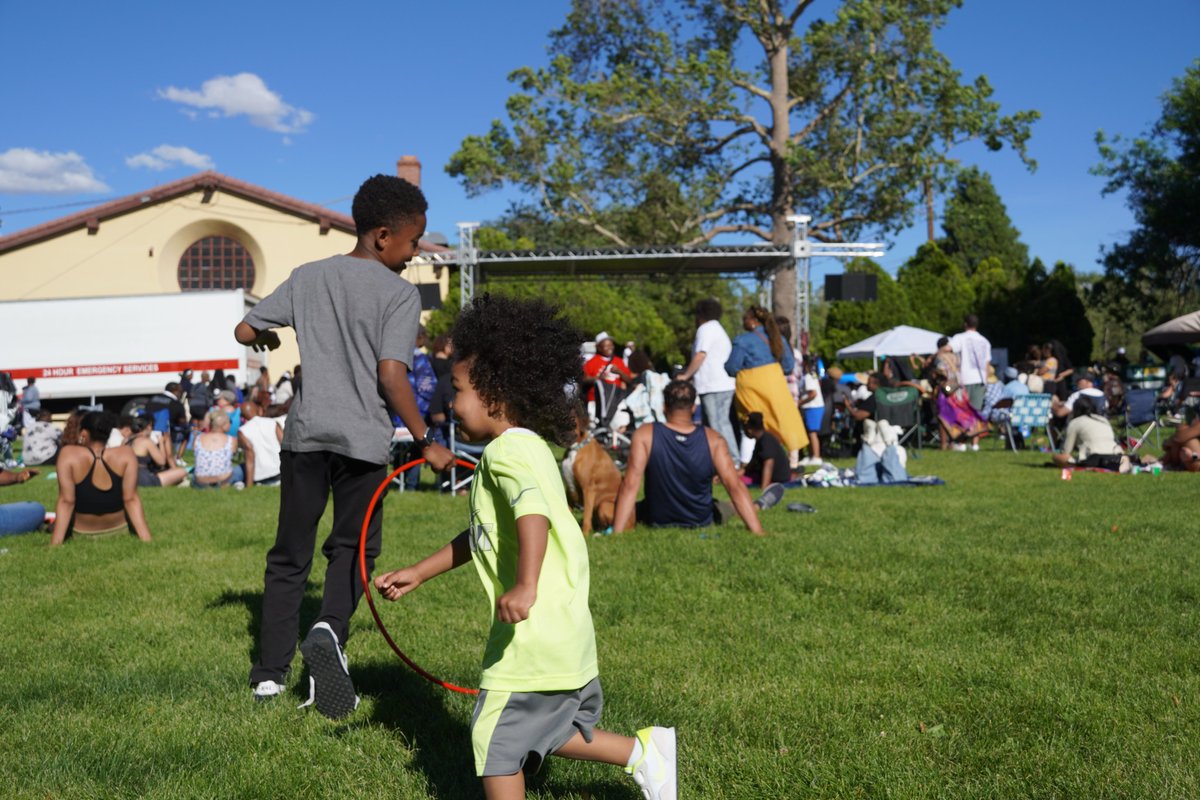 OurTownReno's tweet image. Smiles in #Reno and @VoteAngieTaylor mcing for #JuneteenthWeekend #Juneteenth2023 at Idlewild today