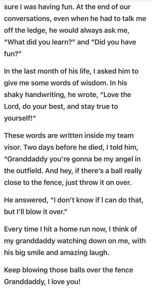 Thank you <a href="/BrenttEads/">Brentt Eads</a> and <a href="/ExtraInningSB/">EXTRA INNING SOFTBALL</a> for sharing my Father’s Day tribute to my grandfather