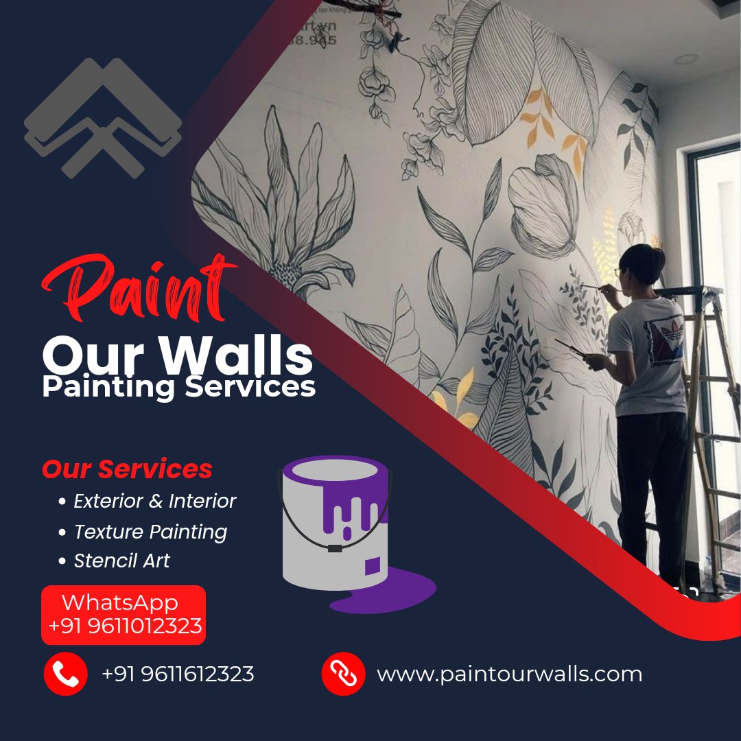 Best painting service for your Home just call us for quick appointment.
Call us: +919611612323 WhatsApp: +919611012323
#paintourwalls #woodpaint #Bengaluru #stencil #bangalore #pow #housepainting #woodpainting #housepaintingservice  #royalchallengersbangalore #trendingreels  #day