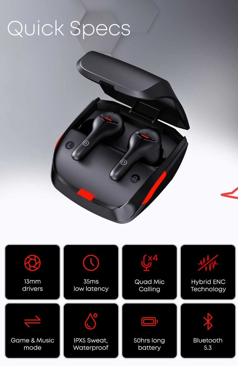 TechEVOLV_TE's tweet image. PTron PlayBuds One Pro Launching Soon

#Ptron #music