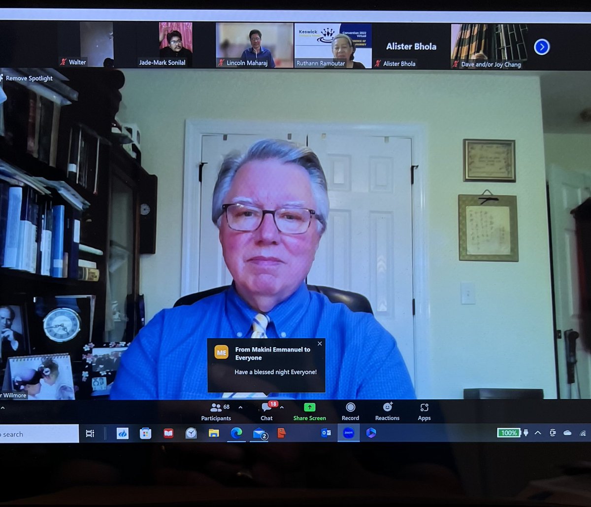 Rogerdwill's tweet image. Zoom Trinidad &amp;amp; Tobago Keswick Convention!