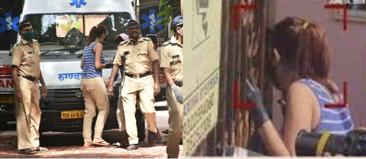 ❓Who was the mystery girl present at the Crime scene on 14th June 2020 ❓Why was she talking to the guy who was earlier seen with the black bag @PMOIndia @HMOIndia @CBIHeadquarters @Copsview CBI SSRCase Matters