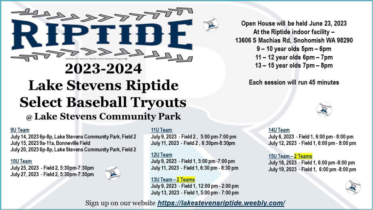Lake Stevens Riptide Select Baseball tweet media