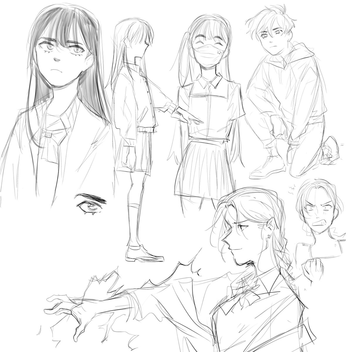 I hope I have time to draw soon idk why it feels like it's been a long time (8 days without drawing something felt like a month to me) nothing to post but here's a doodle dump ✨ this may be my new sketch pen!