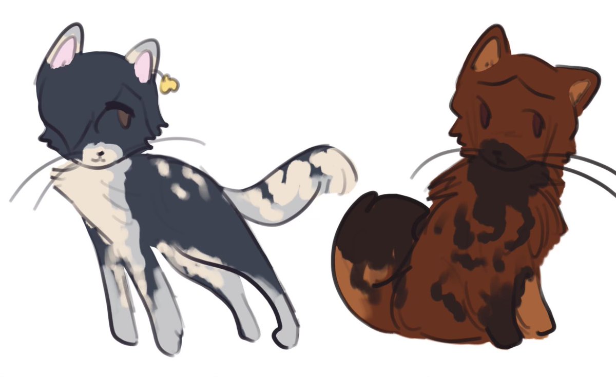 Tatsujun kitties but with a random design just for fun! :3