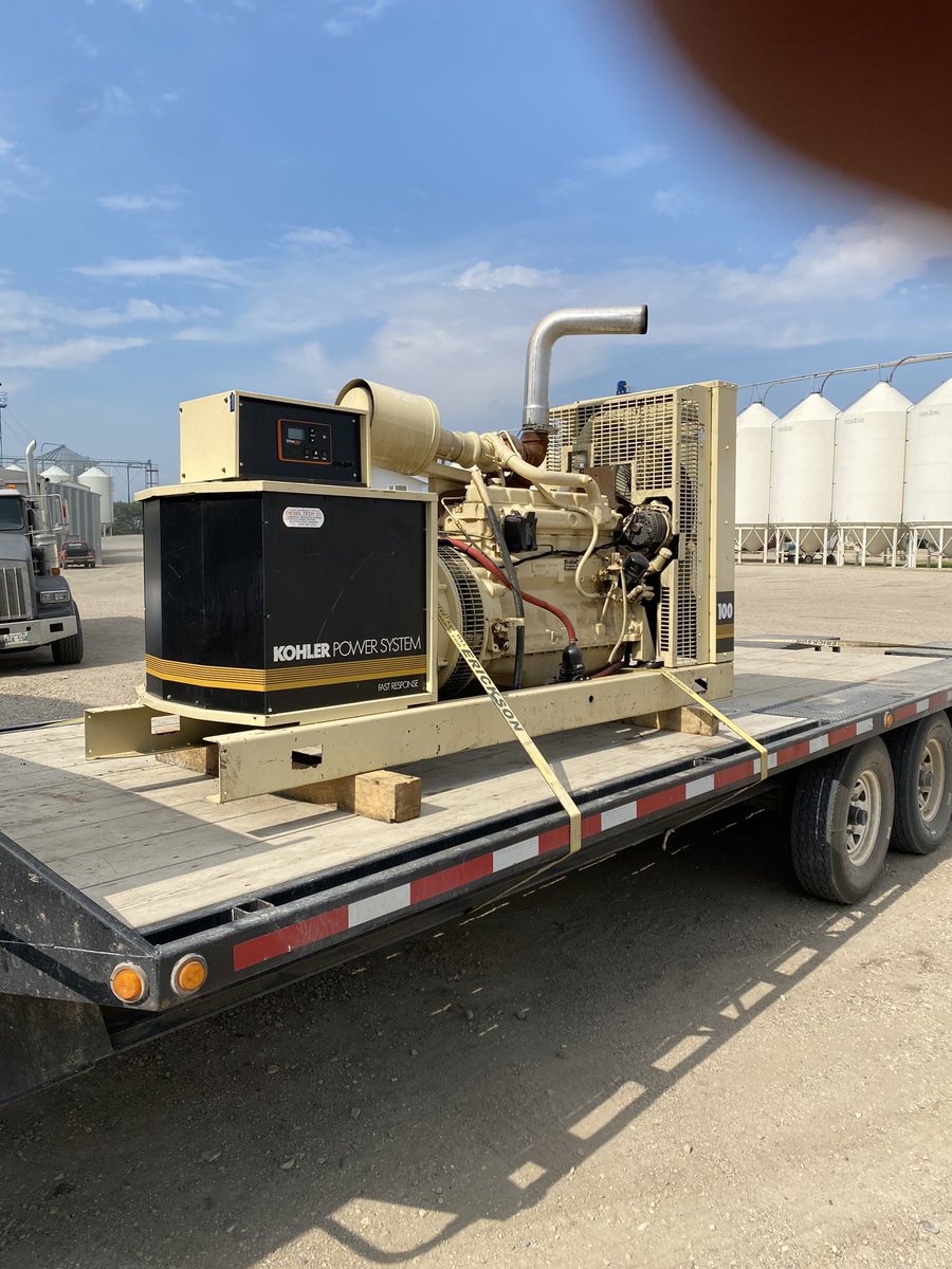 For sale: 100kw 480v 3ph generator. 1015 hours. Digital display. Deere engine. $19,000 CDN. Call 204-522-0926. Retweets appreciated