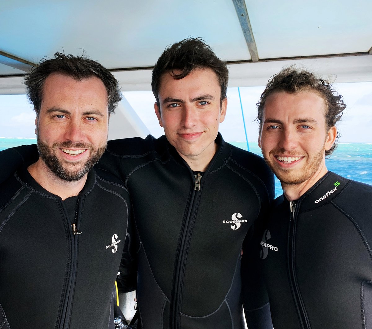 On this #FathersDay2023 couldn't be prouder of my three sons Byron (@ImprovAmbassadr), James, and @NickKennerly Made this in 2019 at the #GreatBarrierReef @MelHarris56 @CanonUSApro @jaketapper @JoeNBC @ccwhip @JReinerMD #Australia @mikebarnicle @mluckovichajc @PeteSouza