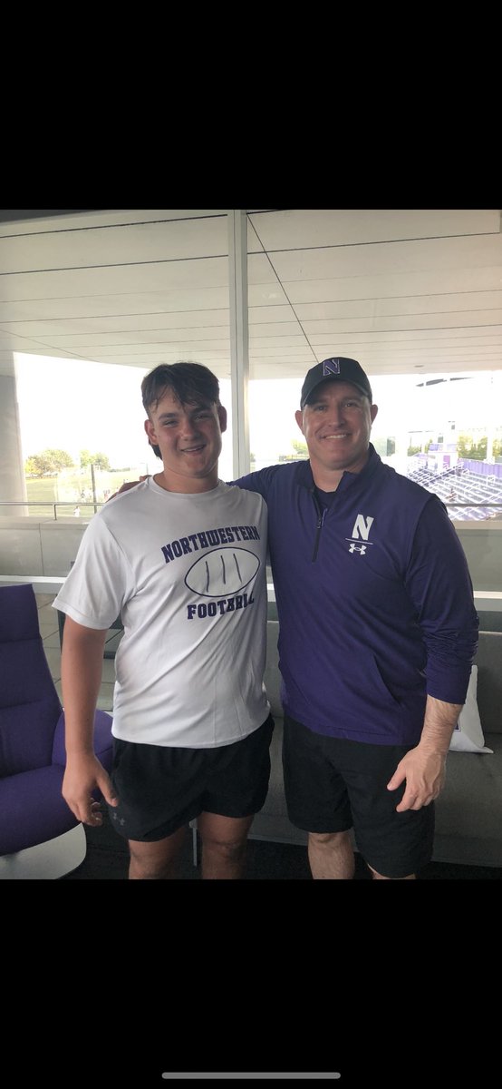 Had a great time at the Northwestern Showcase this Saturday! Wanted to thank @coachfitz51 @OLINEPRIDE for having me out and giving me a tour of the facilities!