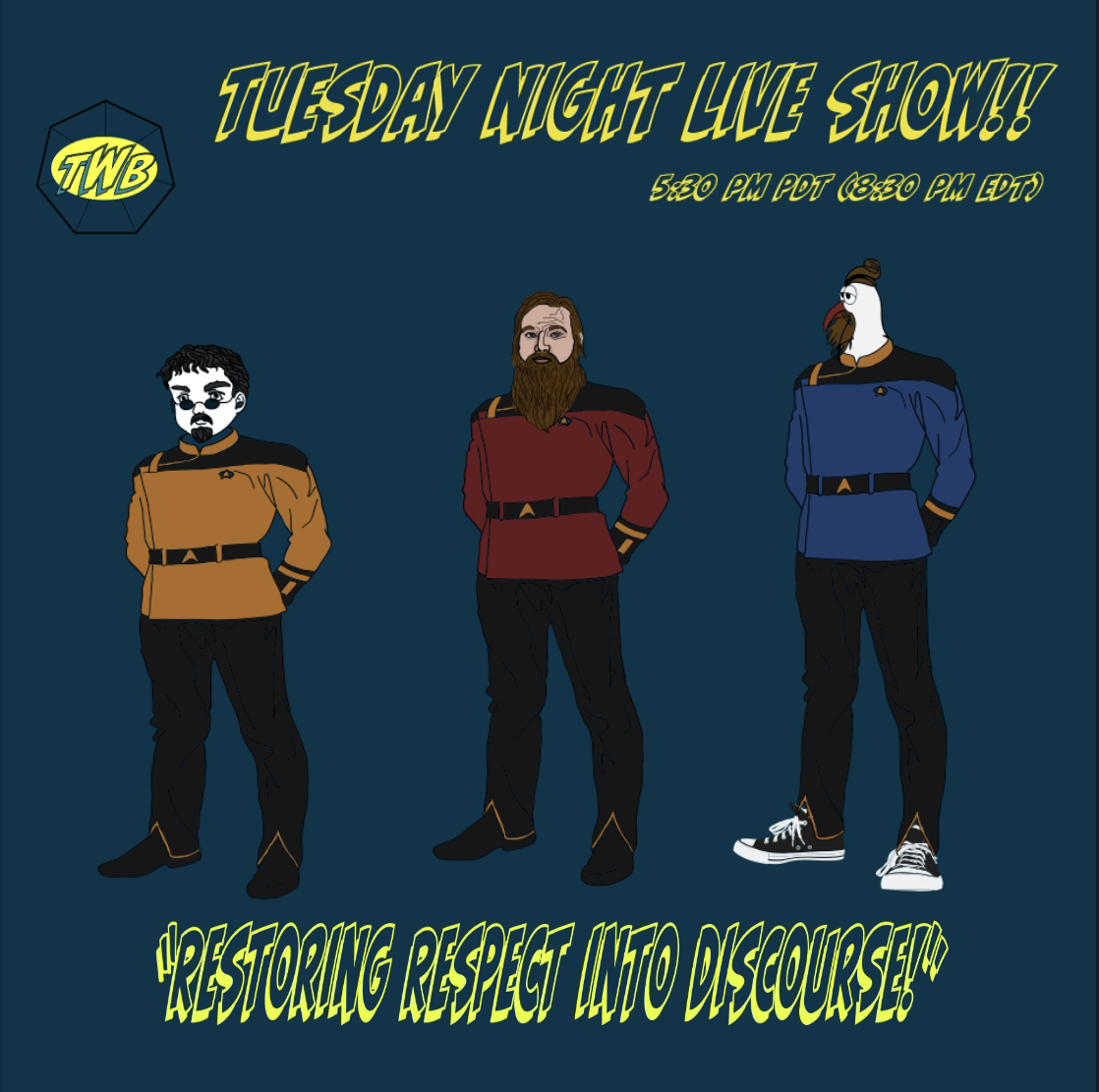 #StarTrekDS9 is trending? Well, did you know the show I host, #TheWriterBrothers is actually in the middle of a community watch through? Join us Tuesday as we discuss S3 E9 Defiant, and E10 Fascination as well as a discussion about #StarTrekSNW and #Silo!!! 

@Coraon