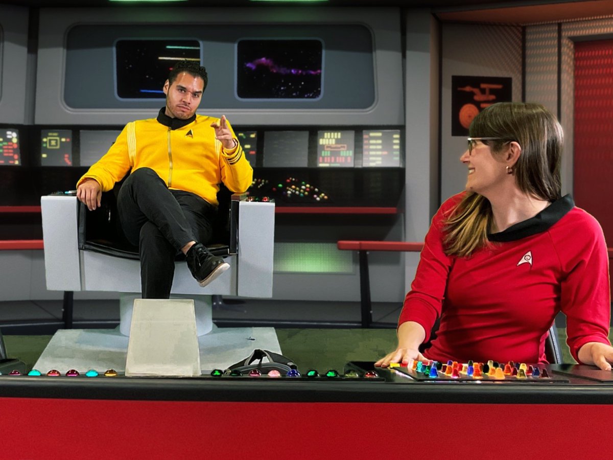 kathryngrayson's tweet image. &quot;Hit it.&quot; 

#AwesomeCon2023 #MOSF