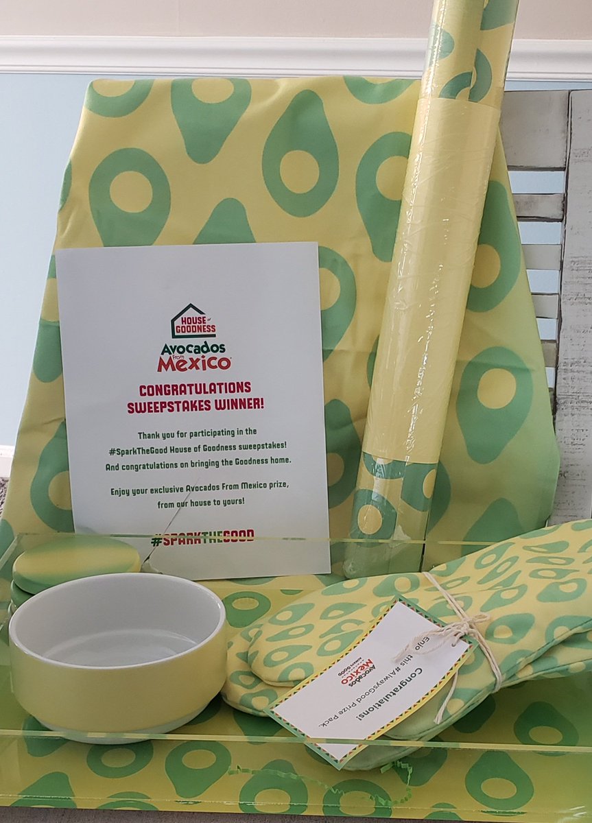JenJen0313's tweet image. @AvosFromMexico  #sparkthegood  house of goodness  sweepstakes!