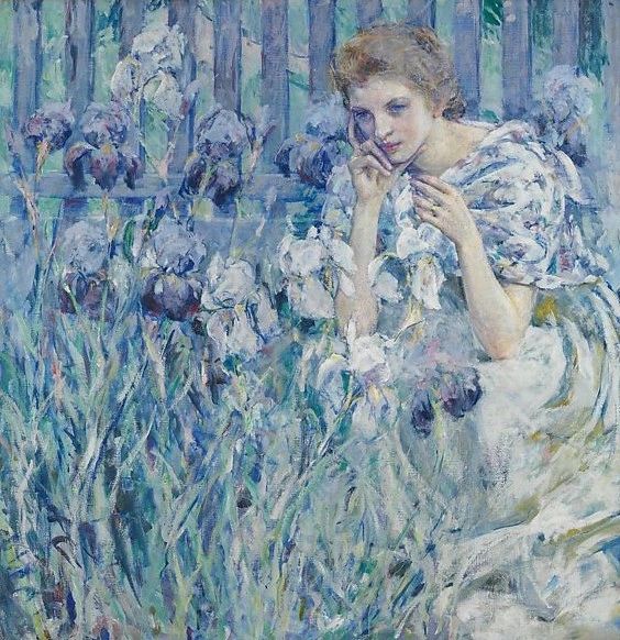 Robert Reid'in 1899 tarihli, koku duygusunu işlediği 'Fleur de Lis' adlı yağlı boya tablosu.