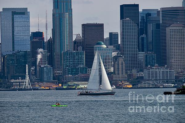 New artwork for sale! - 'Sailing in Seattle' - fineartamerica.com/featured/saili… @fineartamerica