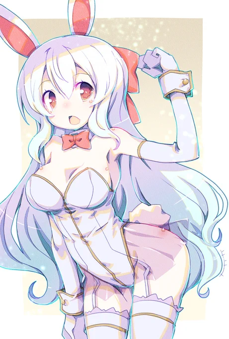 急ぎ足で描いてしまいましたが丘の花さんところのうさぎ女神さん 