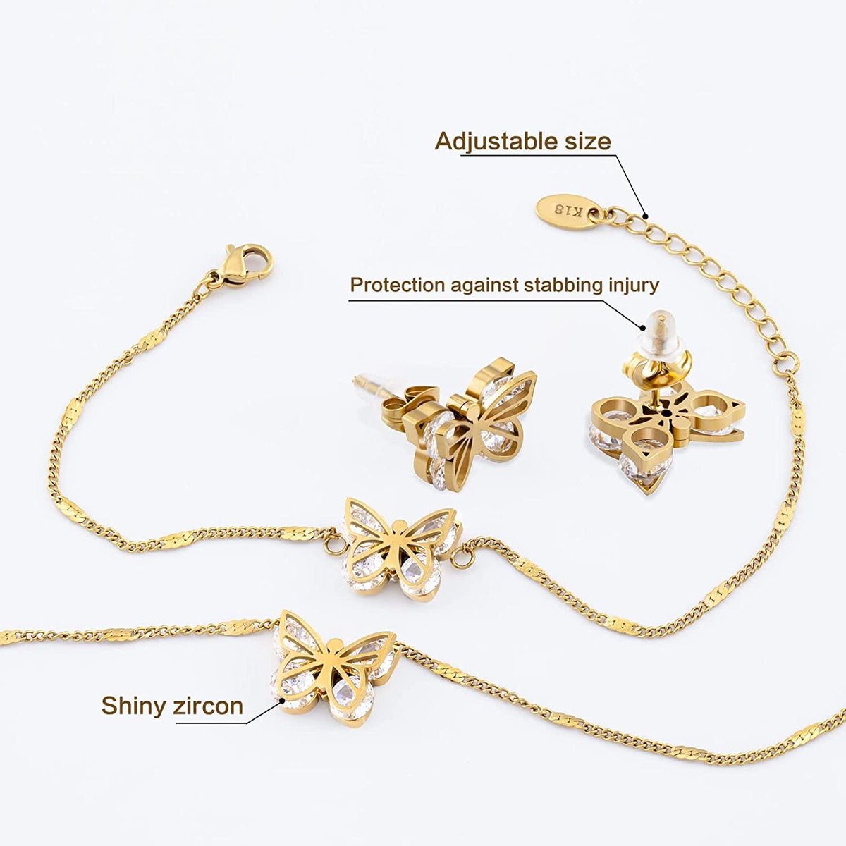 BestShop1524555's tweet photo. GUQILA Butterfly Jewelry Set, Diamond 18K Gold Butterflies Pendant Necklace Inlaid Zircon Butterfly Bracelet Charm Hollow Butterfly Earrings Jewelry Accessories for Women Girls Valentine's Day Gift
SHOP HERE: #https://familyshopit.com/#/productDetails?id=23061901423933 https://t.co/0EZJEoopFH