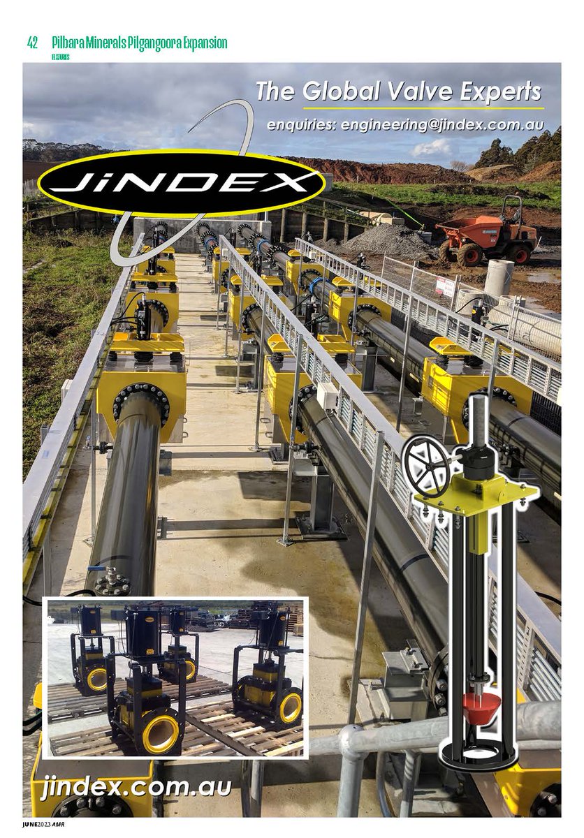 AuMiningReview's tweet image. Link: australianminingreview.com.au/latest/#page=1
Jindex | The Global Valve Experts

#australianminingreview #valves #industrialvalves #flowcontrol #valvetechnology