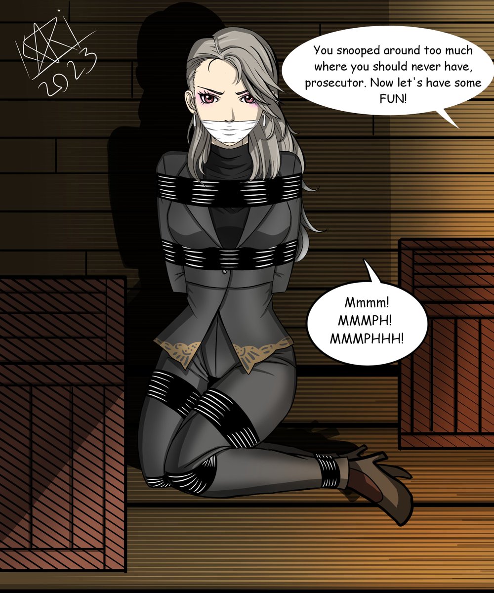 kinkykari2003's tweet photo. (Commission) Sae Nijima Bondage 
#persona #persona5 #sae_nijima #bondage #gagged https://t.co/pFQ2z6cRN4