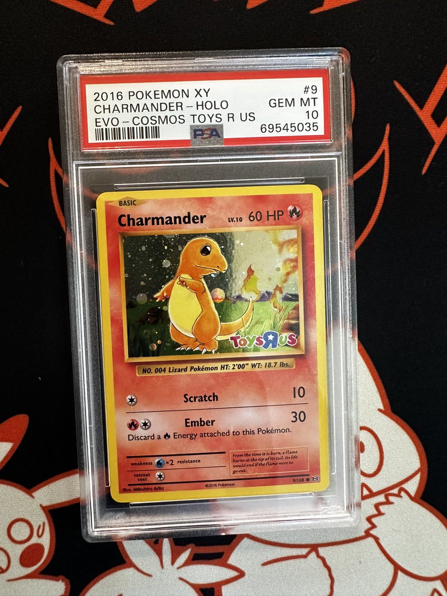 Toys R us charmander Psa 10 $500

Today only shipped 🤷‍♂️ 

Rt appreciate 

Happy Father’s Day