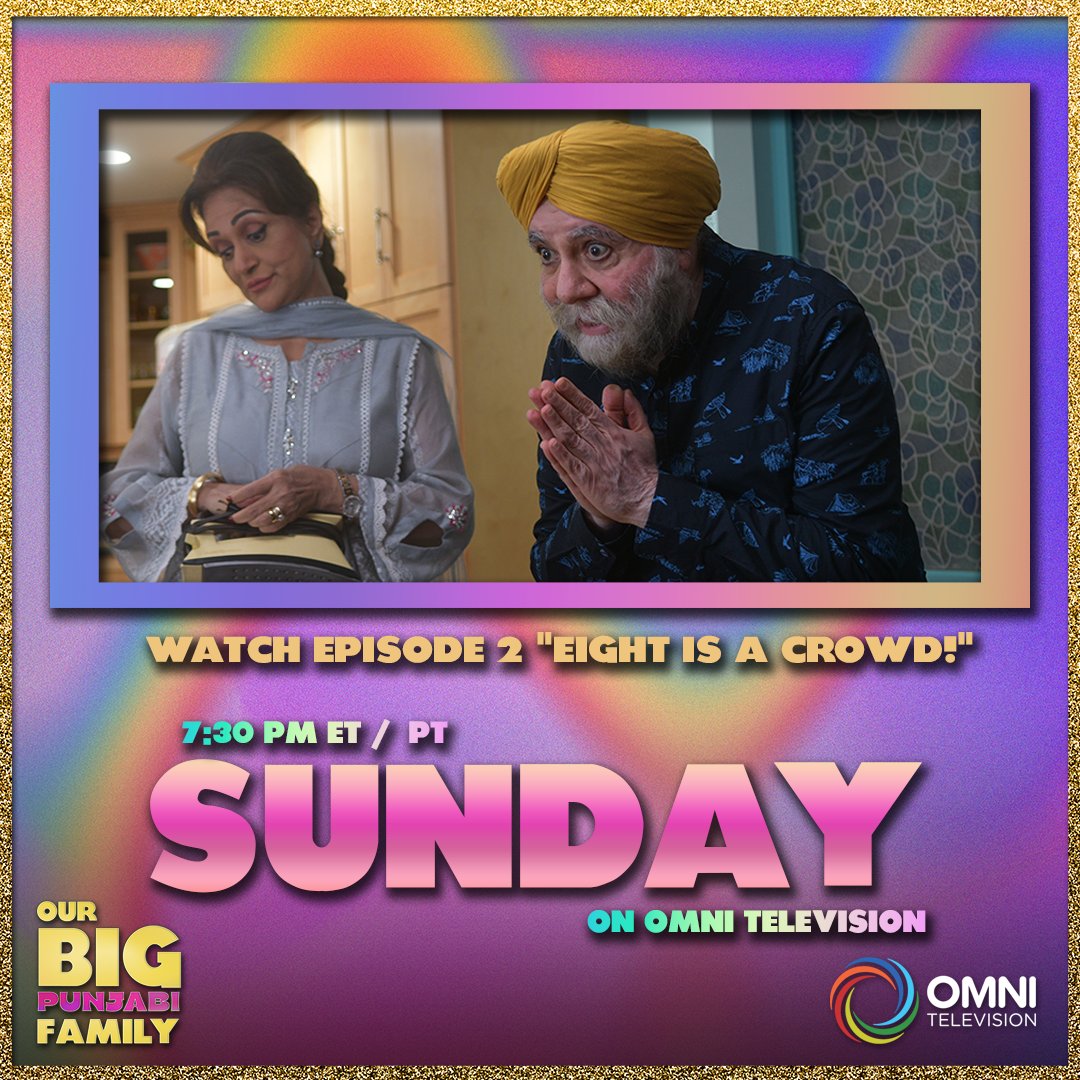 KarmaFilm (@karmafilm_inc) on Twitter photo Celebrate this special day with Our Big Punjabi Family! Tune in TONIGHT at 7:30pm ET/PT on OMNI Television Episode 2, "Eight is a Crowd!" 😄📺
Make it a Father's Day filled with laughter, family, and entertainment.🌟🍿
#OurBigPunjabiFamily #Episode2 #EightIsACrowd #TuneIn Celebrate this special day with Our Big Punjabi Family! Tune in TONIGHT at 7:30pm ET/PT on OMNI Television Episode 2, "Eight is a Crowd!" 😄📺
Make it a Father's Day filled with laughter, family, and entertainment.🌟🍿
#OurBigPunjabiFamily #Episode2 #EightIsACrowd #TuneIn