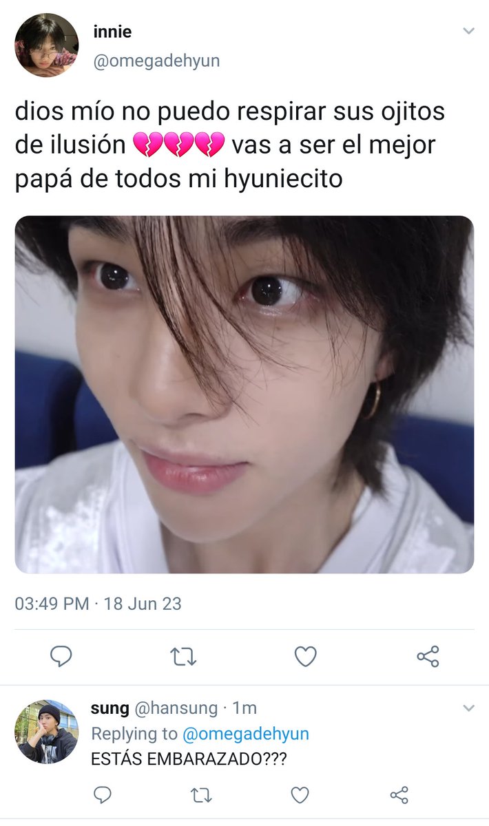 INCATBOY's tweet photo. hyunin three tweets au - father's day https://t.co/tfnfIwkerE