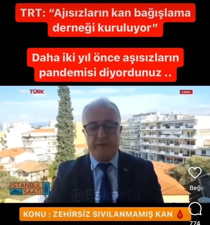 @Mervsismn Bakınız aşısız kan derneği kuruluyormuş. Zehirsiz sıvılanmamış kan 😂