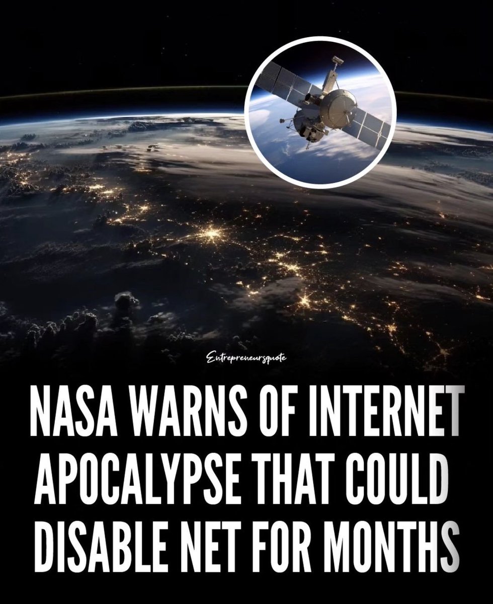 NASA warns of 'Internet Apocalypse' that could disable internet for months