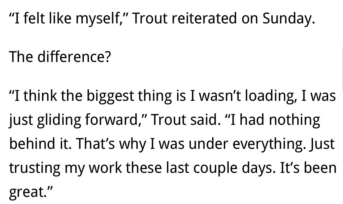AHAHA MIKE TROUT FIGURED IT OUT. THE LEAGUE IS COOKED 🔥