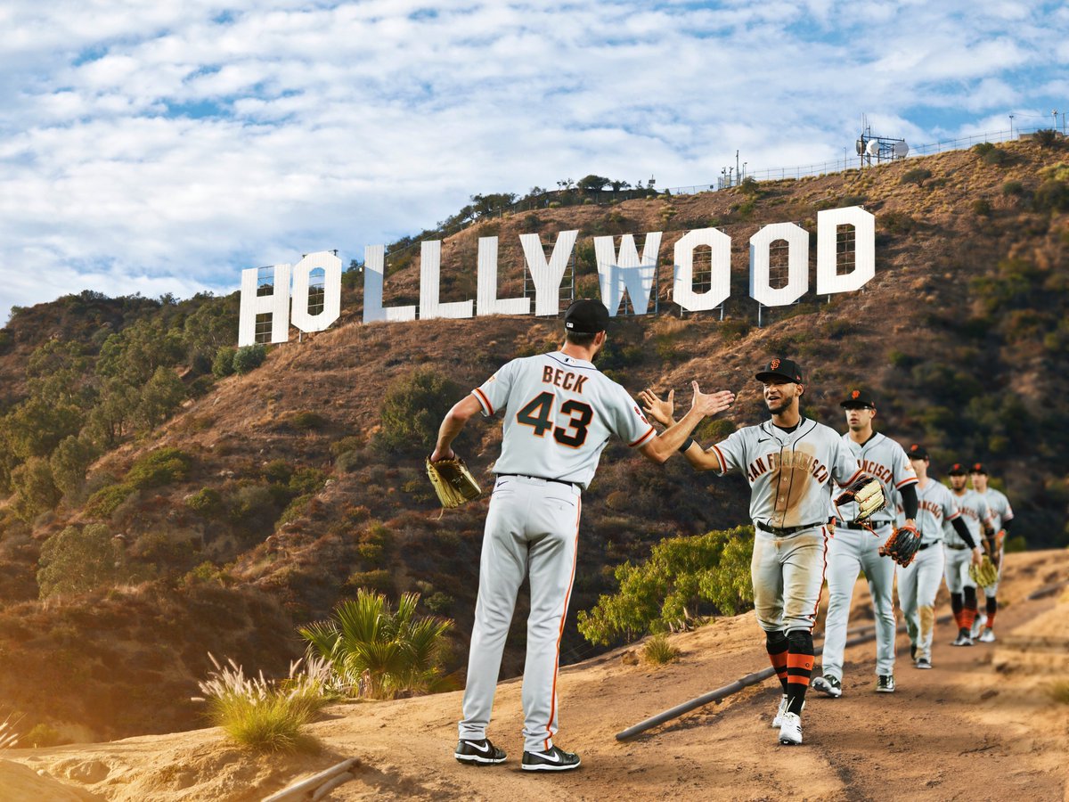 SFGiants's tweet image. Greetings from HoLLLywood 🌴