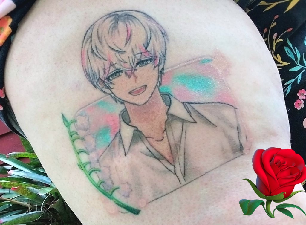 4seasonsofmine's tweet image. Speaking of that beautiful sprite ♡ 

We are mostly healed up ♡ I'm so incredibly happy with @Keki_Tattoos work 😭 

He makes me so happy every single day ♡
