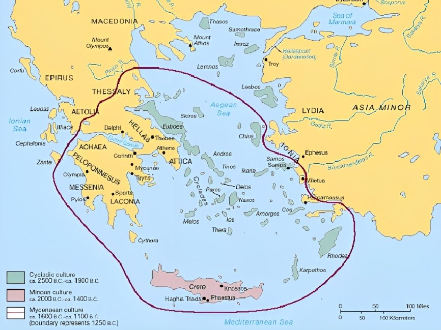 mycenaean empire map