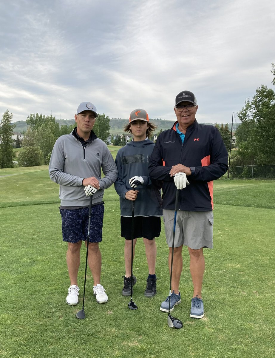Golfing with my son and grandson