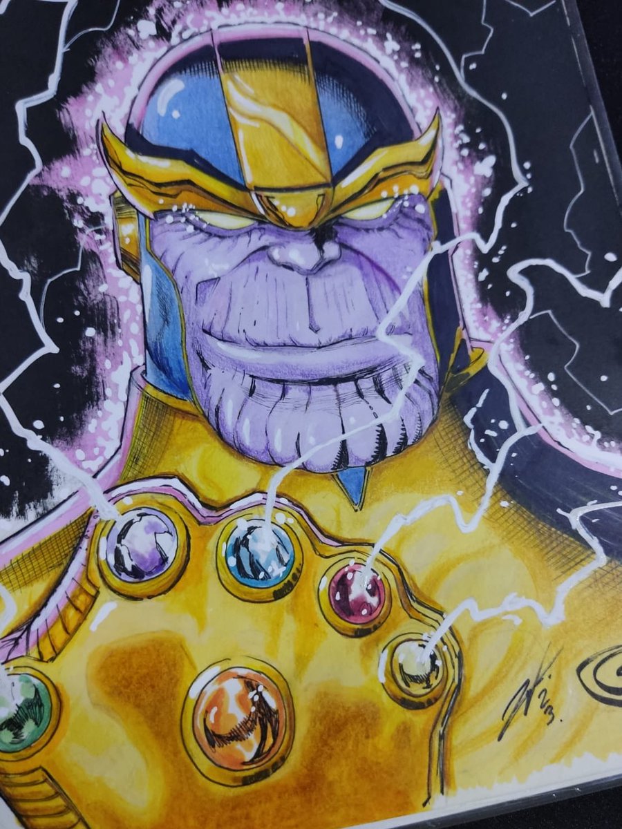 dannyfsch's tweet photo. Color commission for @andresaguilarm .
Line art @sajad_shah .
.
.
#thanoscomic #colordrawing #comicmarvel #marvelcomics #MarvelComics #infinitygems #thanostitan #commisionsopen #tradicionalart #prismacolor #touchmarkers #sharpie #marveluniverse #variantmarveledition #pencilcolor https://t.co/oh6LufP9AM