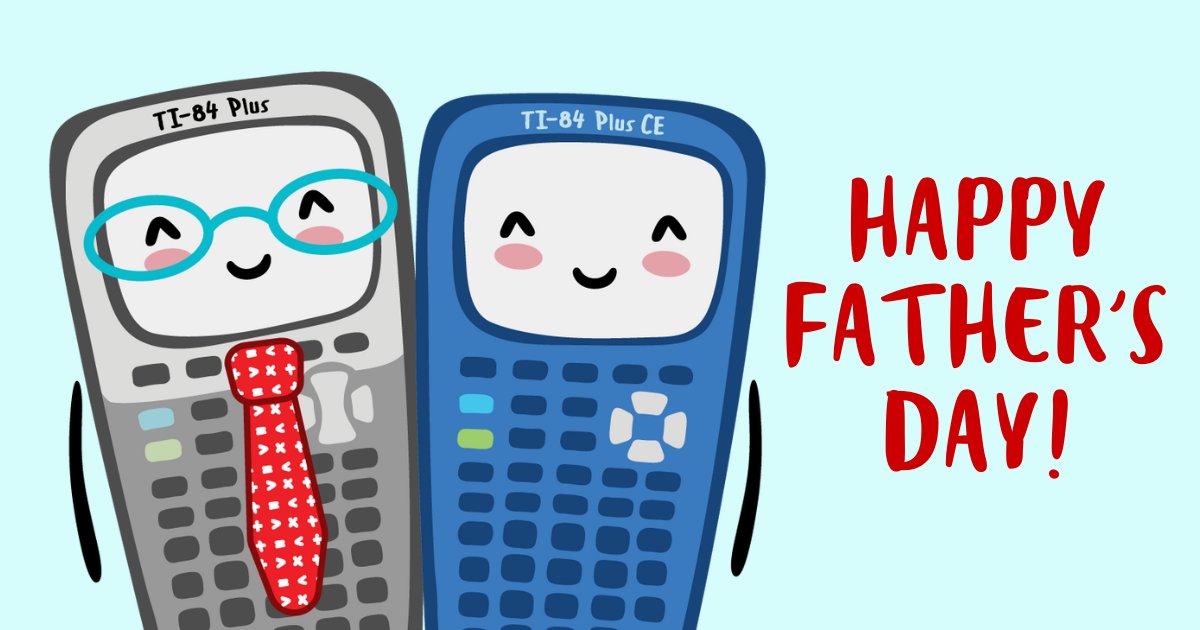 TICalculators's tweet photo. 💙 Happy Father's Day! 💙 Here are a few math themed #dadjokes he is sure to enjoy! 😂 https://t.co/RQc4EgeTCV