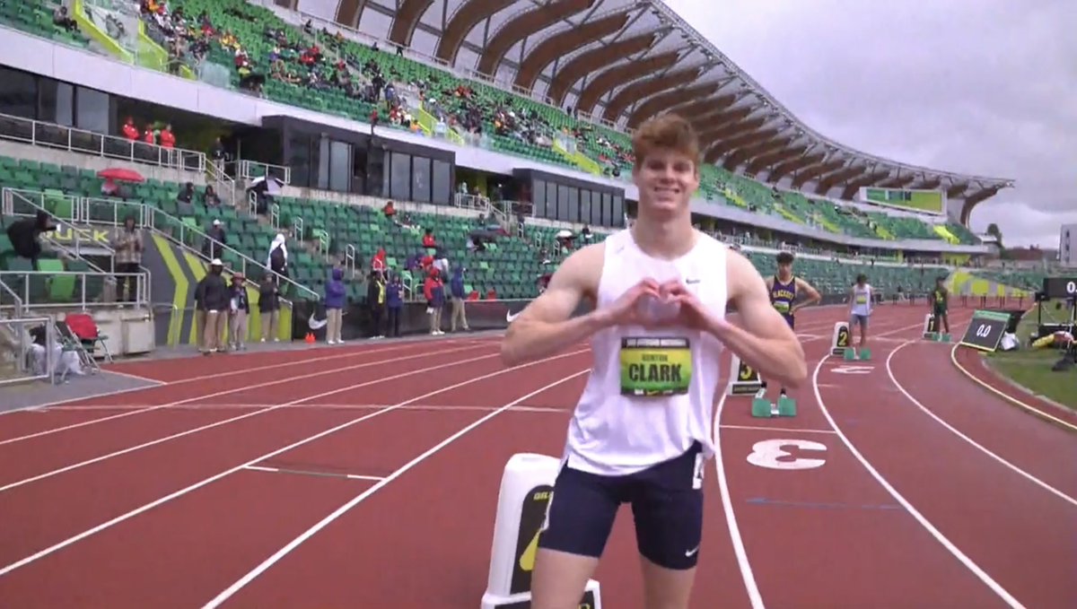 Proud of Capt <a href="/ashclark75/">Ashton Clark</a> on his 400m Hurdles race at Eugene, Or <a href="/Nike/">Nike</a> Outdoor Nationals.