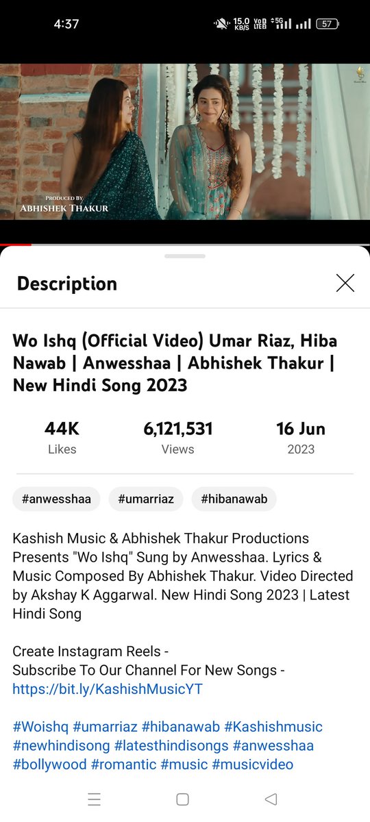 6.1M done 

Keep pouring your love to this song this song deserves more than what it's getting

#UmarRiaz #UmarArmy
#UmRash

WOISHQ WINNING HEARTS