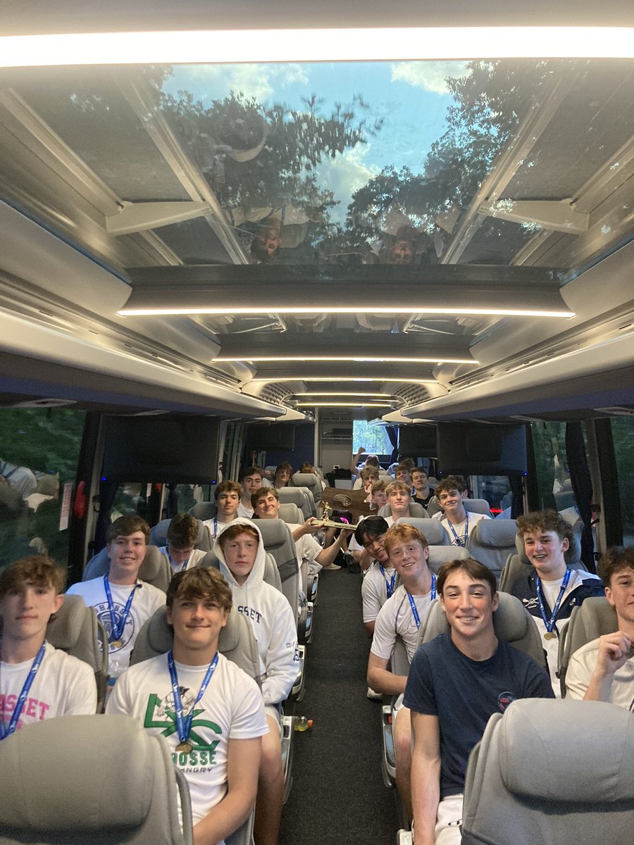 CohassetSports's tweet photo. Meet your STATE CHAMPIONS!!!

#1 Cohasset: 8
#2 Sandwich: 4
Final

Cohasset Boys Lacrosse are heading home Champions! 
#BeProud #GoBlue https://t.co/8u67hpIhSL