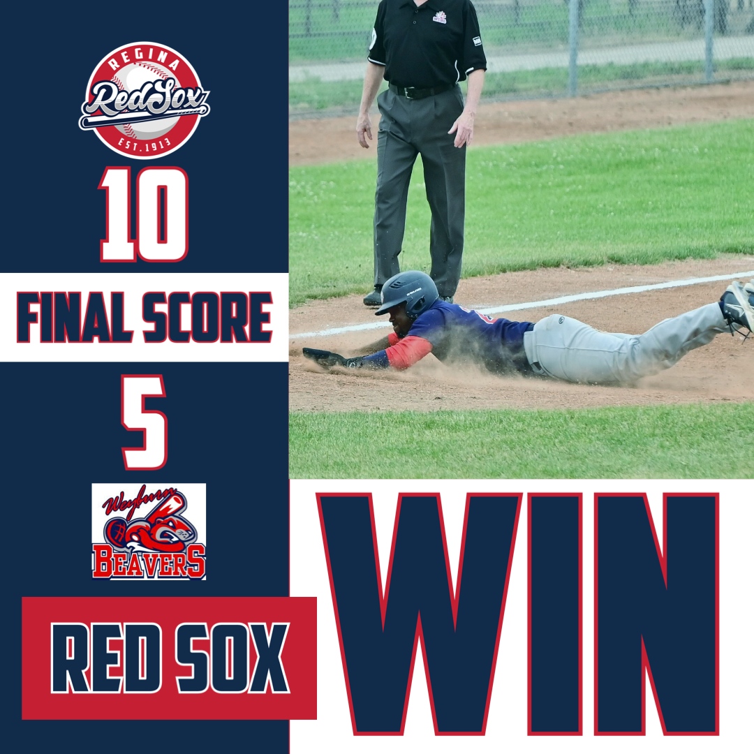 Big win in Weyburn today. Sox win 10-5, check all the stats at pointstreak.com/baseball/boxsc…

#ReginaRedSox #wcbl #summeroffun #reginaredsoxfamily #baseballseason #baseballlife #ilovebaseball