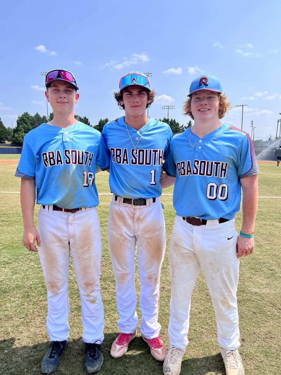 BaseballMonacan's tweet photo. These three @BaseballMonacan Chiefs helped @rbasouth Southies win the @DynamicBaseball Liberty Cup today at Longwood! @JacksonH_2024 @sean_mccord8 @KevinHugenberg https://t.co/tHWSl9hv0H
