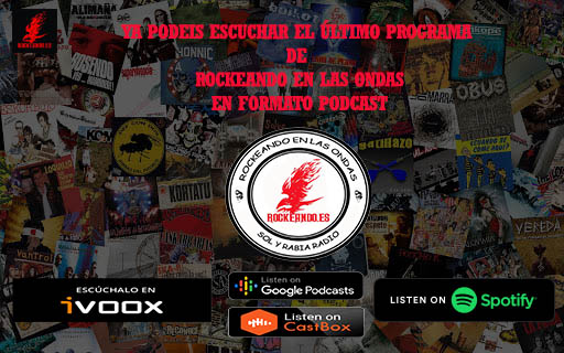 rockeando7's tweet photo. Ya en iVoox el programa 174 de #Rockeandoenlasondas que se emite los viernes en directo en @solyrabiaradio

Sonaron:
@WarCryOficial @NerbioBulkada #Inkandescencia @samurai_fm_ @SAEDINrock @Calizo_rock @Autopia_Rock #MalditoJäguer

Sigue.../...

https://t.co/yKfmSHxLpL https://t.co/HxQ93Mos8o